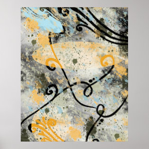 Moderne Formen und Farben Poster