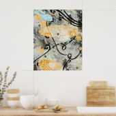 Moderne Formen und Farben Poster (Küche)