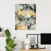 Moderne Formen und Farben Poster (Heimbüro)