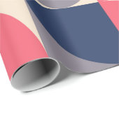 Moderne Formen und geometrische nahtlose Muster in Geschenkpapier (Rolleneckpunkt)