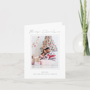 Moderne Foto 2027 Kalender Frohe Weihnachtskarte Karte