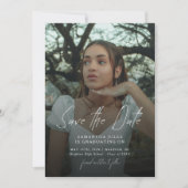 Moderne Foto-Abiturfeier Save The Date (Vorderseite)
