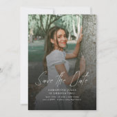 Moderne Foto-Abiturfeier Save The Date (Vorderseite)