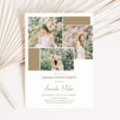 Moderne Foto Abschluss Ankündigung Einladung