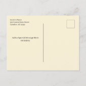 Moderne Foto Abschluss Ankündigung Postkarte (Rückseite)