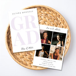 Moderne Foto-Abschluss-Einladung Einladung