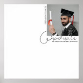 Moderne Foto Abschluss Guest Message Poster (Vorne)