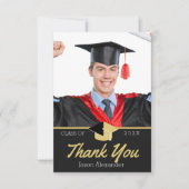 Moderne Foto Abschluss-Klasse 2022 Dankeskarte (Vorderseite)