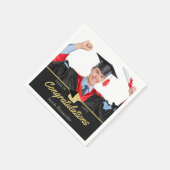 Moderne Foto Abschluss-Klasse 2022 Serviette (Ecke)