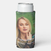 Moderne Foto Abschluss-Klasse 2023 Selters Dosenkühler (Seltzer Vorderseite)