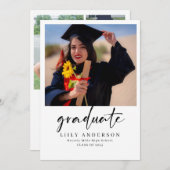 Moderne Foto Abschluss-Klasse 2025 Einladung (Vorne/Hinten)