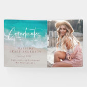 Moderne Foto Abschluss Ocean Beach Skripte Banner (Horizontal)