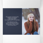 Moderne Foto Abschluss Tri-Fold Ankündigung (Innenseite Mitte)