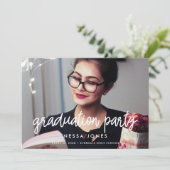 Moderne Foto-Abschlussfeier Ankündigung (Stehend Vorderseite)