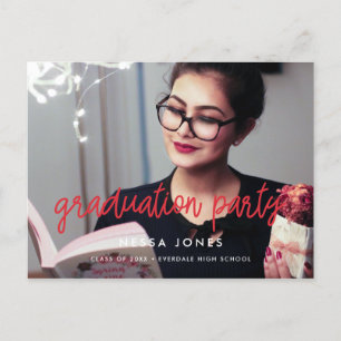 Moderne Foto-Abschlussfeier Postkarte