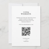 Moderne Foto Ampersand in einer Hochzeit Einladung (Rückseite)