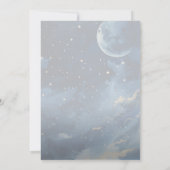 Moderne Foto Arch Celestial Babydusche Einladung (Rückseite)