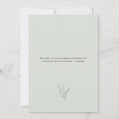 Moderne Foto Arch Script Hochzeit Save The Date (Rückseite)