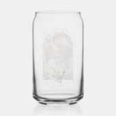 Moderne Foto Arch Wedding Verlobung Keepake Dosenglas (Rückseite)