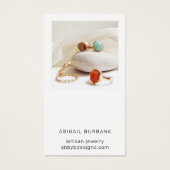 Moderne Foto Artisan Juwelierpflegekarte (Vorderseite)