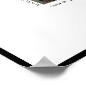 Moderne Foto-Autogrammunterschrift für Abschluss Poster (Ecke)