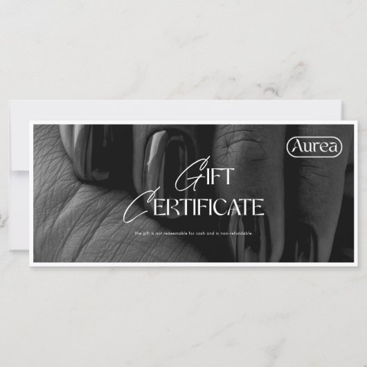 Moderne Foto Beaty Salon Grift Card (Vorderseite)