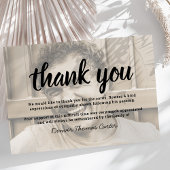 Moderne Foto Beerdigung Danke Sympathie Card