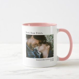 Moderne Foto Best Mom Ever Schreibmaschine Kaffee Tasse