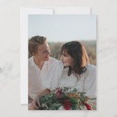 Moderne Foto Bible Verse Christliche Hochzeit Einladung (Rückseite)