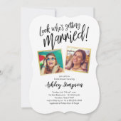 Moderne Foto-Brautparty-Einladungen Einladung (Vorderseite)