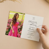 Moderne Foto Bridal Dusche Einladung