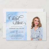 Moderne Foto Bridge ist auf Cloud Nine Brautparty Einladung (Vorderseite)