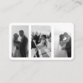 Moderne Foto Business Card mit QR Code Visitenkarte (Vorderseite)