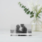 Moderne Foto Business Card mit QR Code Visitenkarte (Stehend Vorderseite)