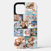 Moderne Foto Collage 11 Picture Black Sideways Case-Mate iPhone Hülle (Rückseite)