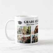 Moderne Foto Collage Abschluss Klasse von 2025 Kaffeetasse (Links)
