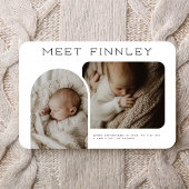 Moderne Foto Collage Arch Form Geburtserklärung ve