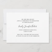 Moderne Foto Collage Eleganter Abschluss Ankündigung (Rückseite)