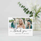 Moderne Foto Collage Eleganter Abschluss Postkarte (Stehend Vorderseite)