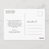 Moderne Foto Collage Eleganter Abschluss Postkarte (Rückseite)