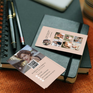 Moderne Foto Collage Fotograf Business Card Visitenkarte