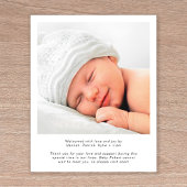 Moderne Foto Collage Geburtsankündigung