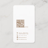 Moderne Foto Collage Glitzer Rose Gold Pink Visitenkarte (Rückseite)