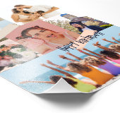 Moderne Foto Collage Glücklich Geburtstag Niedlich (Ecke)