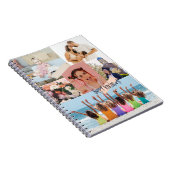 Moderne Foto Collage Glücklich Geburtstag Niedlich Notizblock (Rechte Seite)