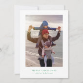 Moderne Foto Collage grün fröhlich Weihnachten glü (Vorderseite)