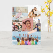 Moderne Foto Collage Happy Geburtstagskarte Karte (Gelbe Blume)