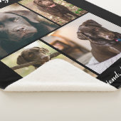 Moderne Foto Collage Meilenstein Keepake Hunde Kat Sherpadecke (3/4)