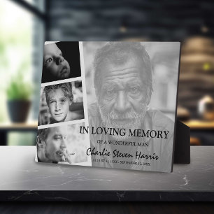 Moderne Foto Collage Memorial Fotoplatte