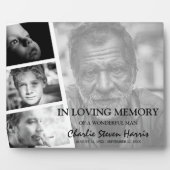Moderne Foto Collage Memorial Fotoplatte (Vorderseite)